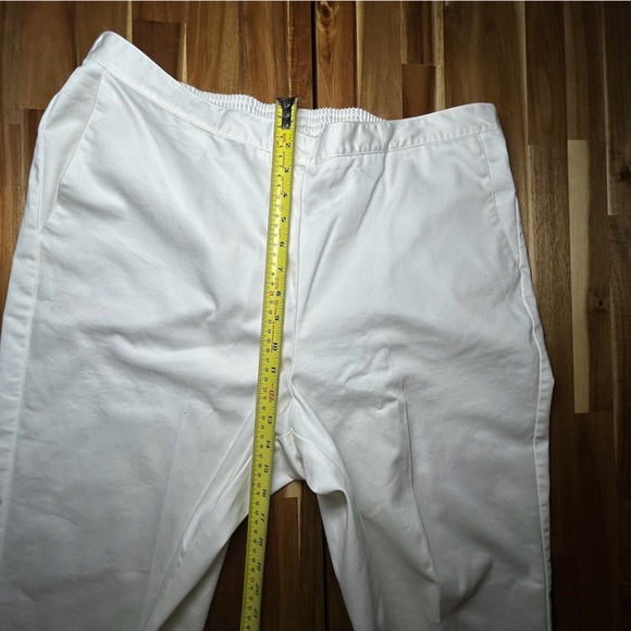 Alfred Dunner Estate of Mind Pull On Oyster White Trousers High-Rise Waist Sz18P - Picture 8 of 11